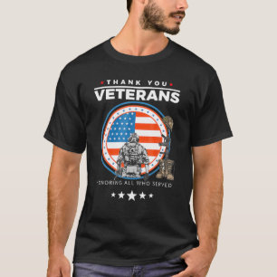 T-shirt Thank You Vétéran Those Who Served Patri