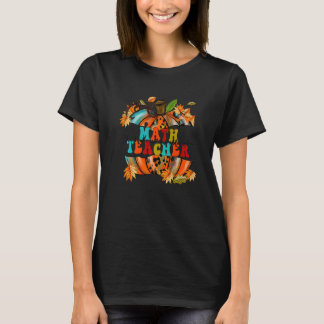 T-shirt Thankful Grateful Blessed Math Teacher Pumpkin Aut