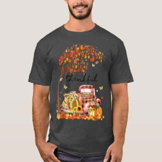 T-shirt Thankful Grateful Blessed Pumpkin Truck Its Fall Y