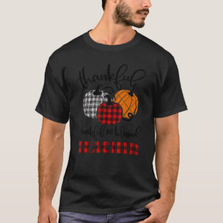 T-shirt Thankful Grateful Blessed Teacher Autumn Fall Pump