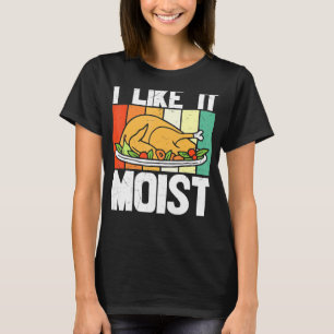 T-shirt Thankgiving J'Aime Ça Jour De La Jambe Humide Turq