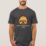 T-SHIRT THANKSGIVIKKAH HEUREUX<br><div class="desc">La nonne,  avalent,  font les foins,  Shin ! Le 28 novembre 2013,  le thanksgiving et le premier jour de Hanoukka coïncident. Ne manquez pas cette occasion d'une fois-dans-un-éon de célébrer tout ce qui est juif et américain.</div>