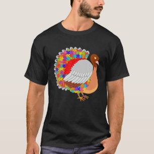 T-shirt Thanksgiving Autisme Turquie Jigsaw Puzzle Gobelet
