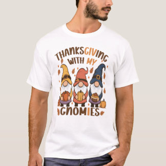 T-shirt Thanksgiving avec My Gnomies Funny Fall Gnome Holi