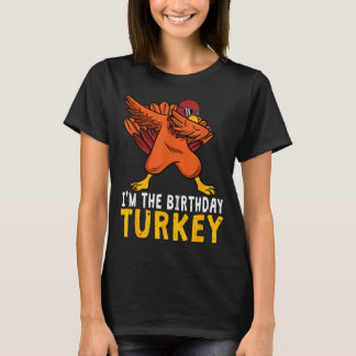 T-shirt Thanksgiving Birthday Funny Bday Born On Thanksgiv