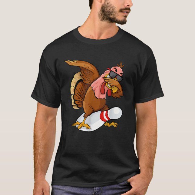 T-shirt Thanksgiving Bowl Strike Pin Sport Turquie B (Devant)
