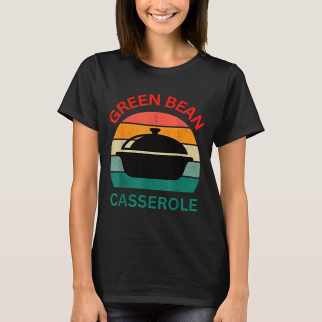 T-shirt Thanksgiving Christmas Funny Green Bean Cerole Des (Devant)