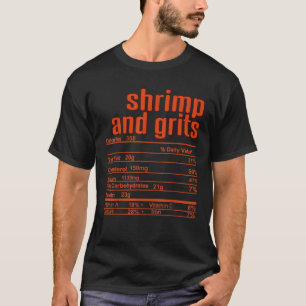 T-shirt Thanksgiving Christmas Shrimp Grains Valeur nutrit