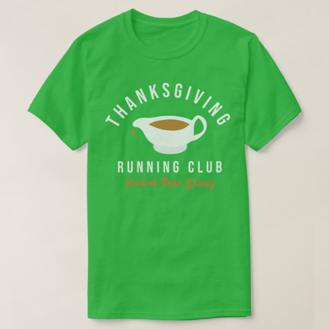 T-shirt Thanksgiving Club Coureur Turquie Trot plus lent q (Design devant)