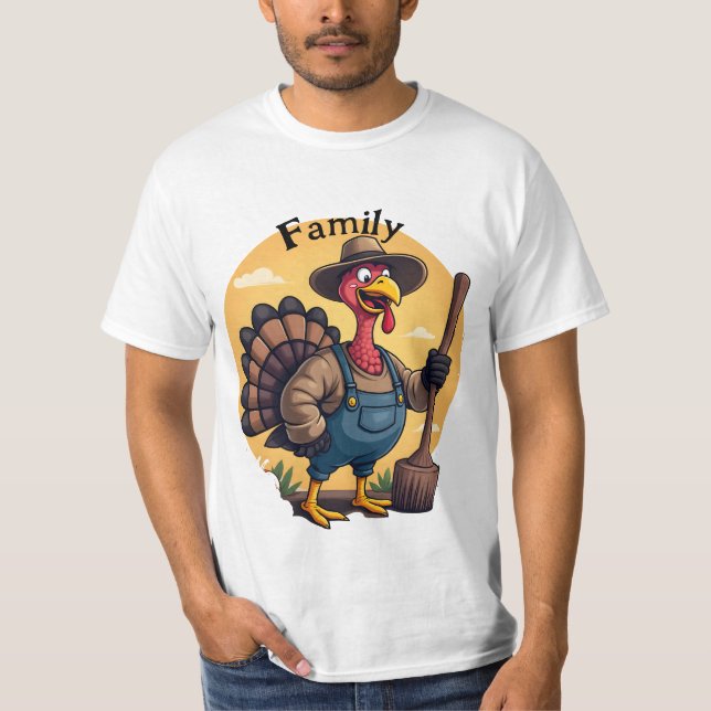 T-shirt Thanksgiving Day Turkey Farmer |Thanksgiving (Devant)