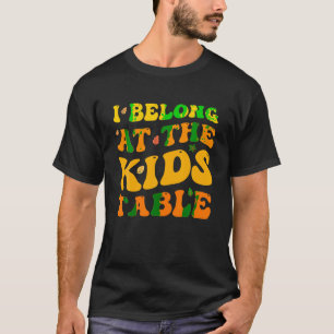 T-shirt Thanksgiving Family Funny I Belong à l'onglet Enfa