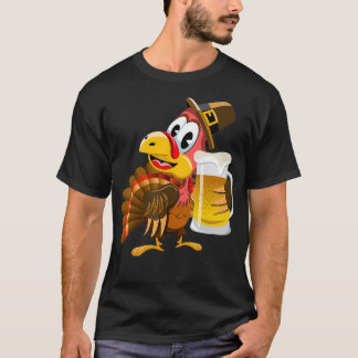 T-shirt Thanksgiving Funny Beer Turkey
