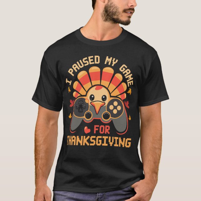 T-shirt Thanksgiving Funny Gamer Turquie Jouer Lover Boys (Devant)