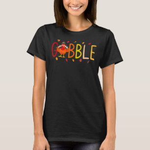 T-shirt Thanksgiving Gobble Outfit Correspondre famille Th
