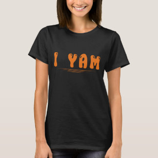 T-shirt Thanksgiving I Yam Femme Couple Thanksgiving Femme