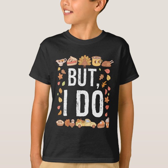 T-shirt Thanksgiving Je ne fais pas correspondre les maill (Devant)