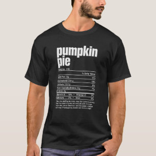 T-shirt Thanksgiving Matching Citrouille Pie Nutrition Fic