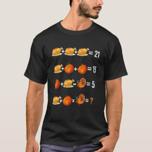 T-shirt Thanksgiving Ordre des opérations Quiz Math Enseig