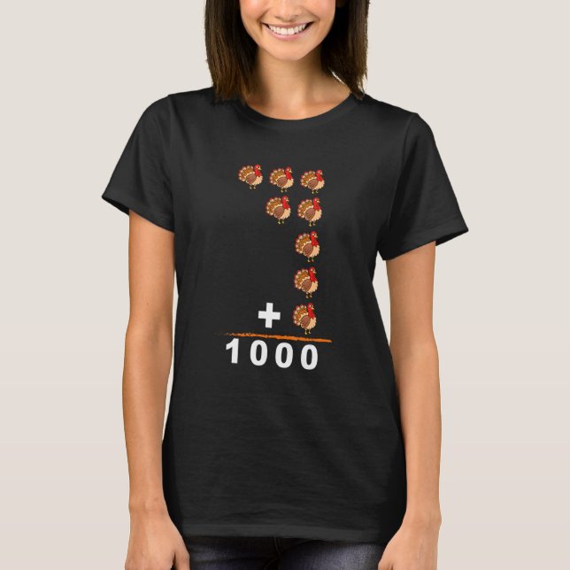 T-shirt Thanksgiving Ordre des opérations Quiz Math Enseig (Devant)