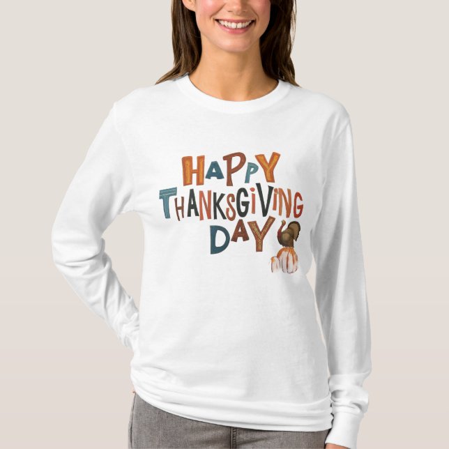 T-shirt Thanksgiving parfait pour un cadeau (Devant)