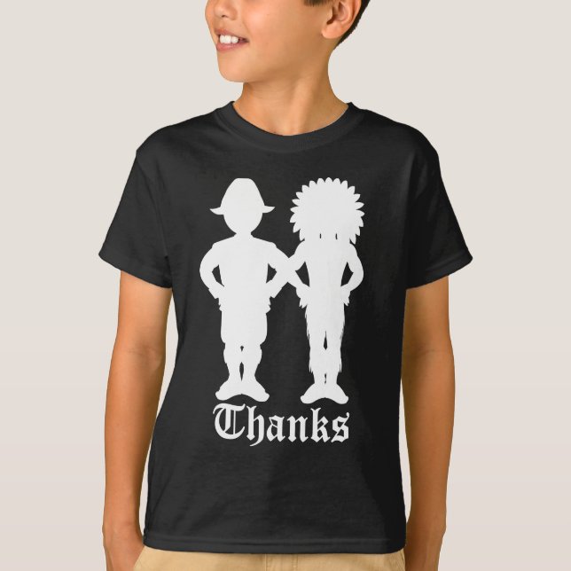 T-shirt Thanksgiving pour les enfants Chemise de F (Devant)
