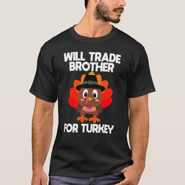 T-shirt Thanksgiving pour les enfants Les garçons vont éch (Devant)