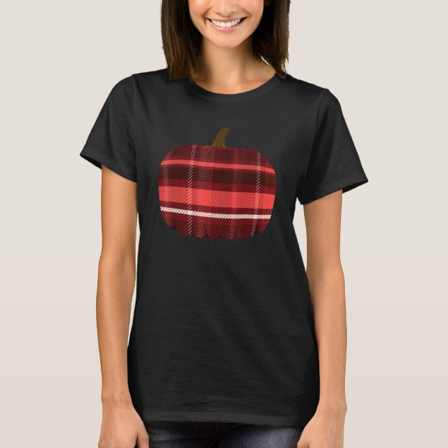 T-shirt Thanksgiving Pumpkin Flannel (Devant)