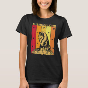 T-shirt Thanksgiving Retro Rough Collie Chien Correspondan