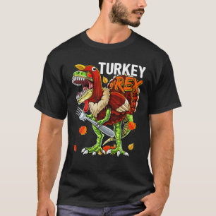T-shirt Thanksgiving T Rex Dinosaur Turquie Costume Kids G