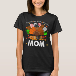 T-shirt Thanksgiving Thankful Grateful bienheureux Maman T