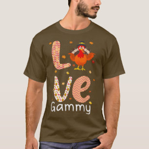 T-shirt Thanksgiving Theme Amour Jeu Joyeux Jour de la Tur