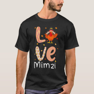 T-shirt Thanksgiving Theme Love Mimzi Joyeux Tha de la fêt