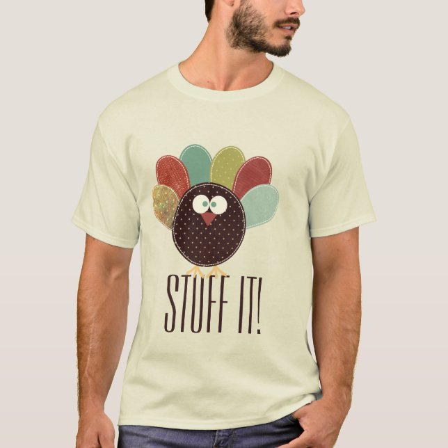 T-shirt Thanksgiving Turquie bourrer l'Humour (Devant)