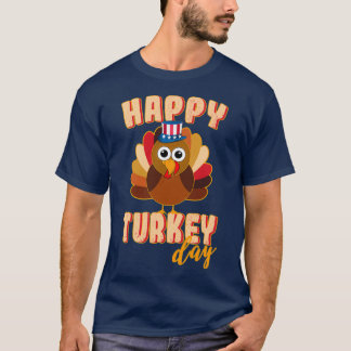 T-shirt Thanksgiving Turquie Day Drôle Thanksgiving Kids H