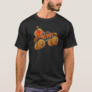 T-shirt Thanksgiving Turquie équitation Monster Truck Boys