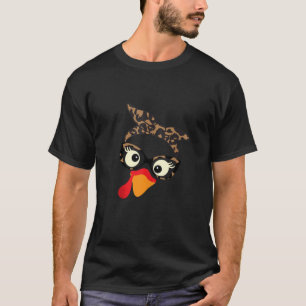 T-shirt Thanksgiving Turquie Face Empreinte de léopard lun
