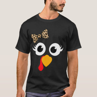 T-shirt Thanksgiving Turquie Faire face aux cils Empreinte