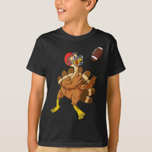 T-shirt Thanksgiving Turquie Grand Récepteur Football Boys