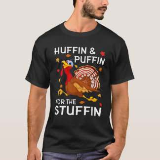 T-shirt Thanksgiving Turquie Huffin Puffin Pour Le Stuffin