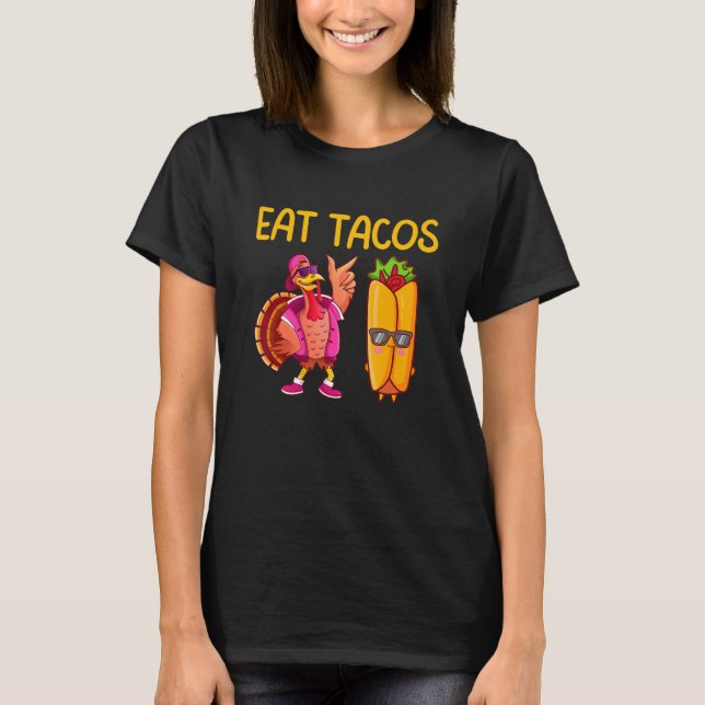 T-shirt Thanksgiving Turquie Mange Tacos Garçons Enfants T (Devant)