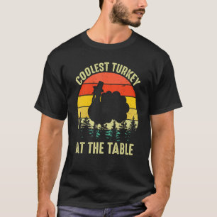 T-shirt Thanksgiving Turquie Rétro Plus Coolest Turquie À