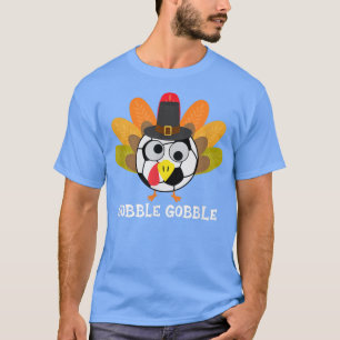 T-shirt Thanksgiving Turquie Top Soccer Joueur Gobble Clot