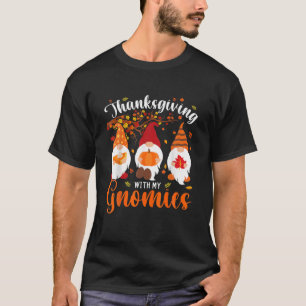 T-shirt Thanksgiving With My Gnomies Funny Autumn Gnomes