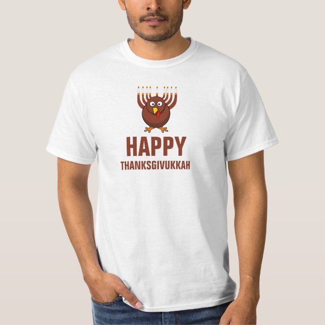T-shirt Thanksgivukkah heureux 2013 (Devant)