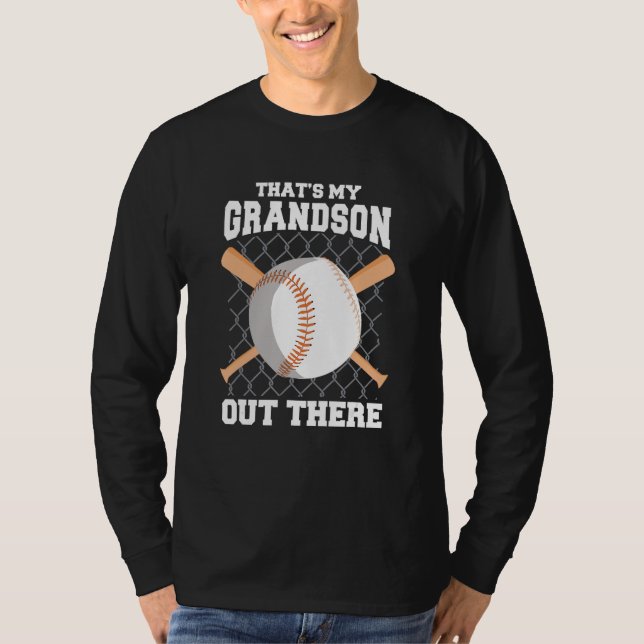 T-shirt That s My Grandson Out There Baseball  Baseball Gr (Devant)