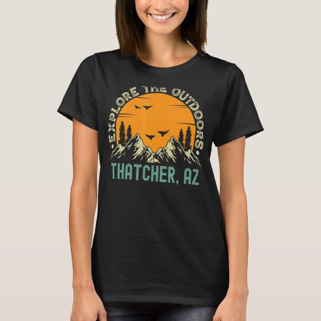 T-shirt Thatcher Arizona Explorez Le Plein Air (Devant)