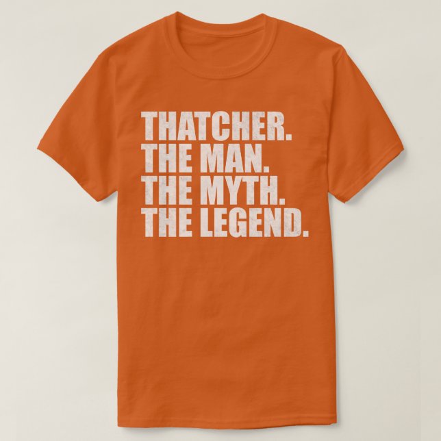 T-shirt Thatcher Thatcher Nom Thatcher prénom (Design devant)