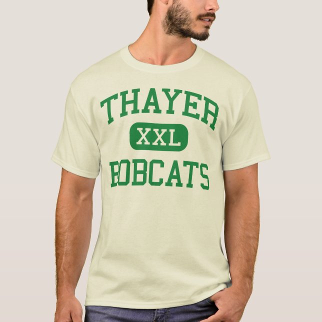 T-shirt Thayer - chats sauvages - lycée - Thayer Missouri (Devant)