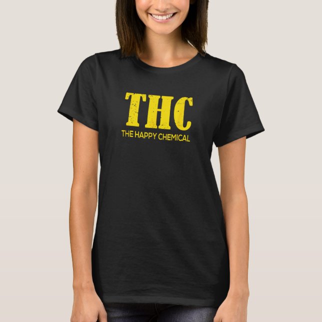 T-shirt THC  Le Produit Chimique Heureux (Devant)
