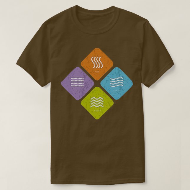 T-shirt The 4 Elements of Spirituality Love (Design devant)
